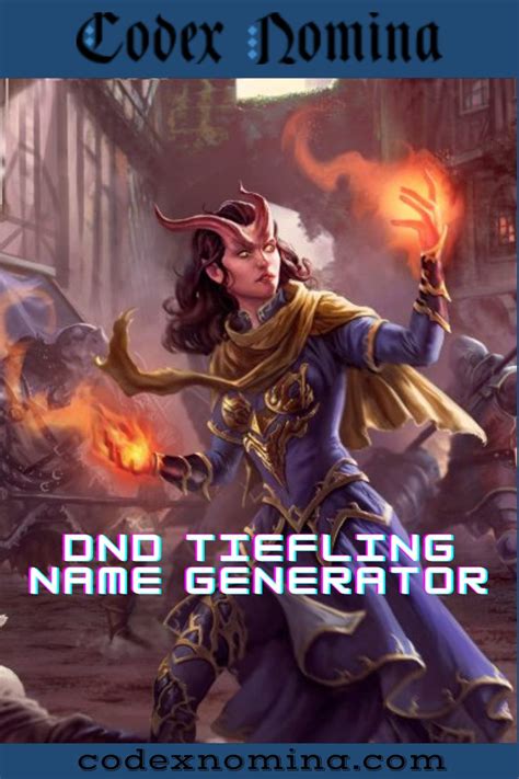 tiefling name generator|More.